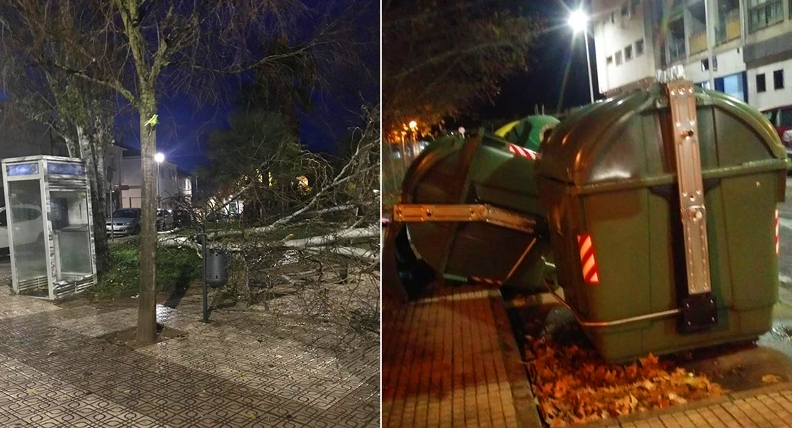 Imágenes que deja el temporal a su paso por Extremadura