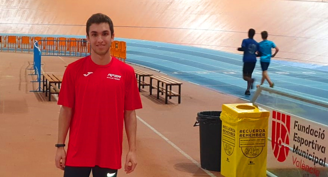 Hernán Cortés concentrado con la Selección Española de Relevos Sub20