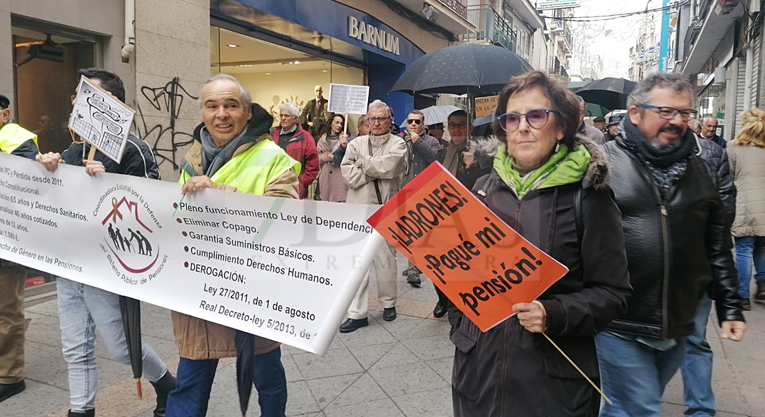 Los incansables pensionistas continúan luchando por unas pensiones dignas para todos