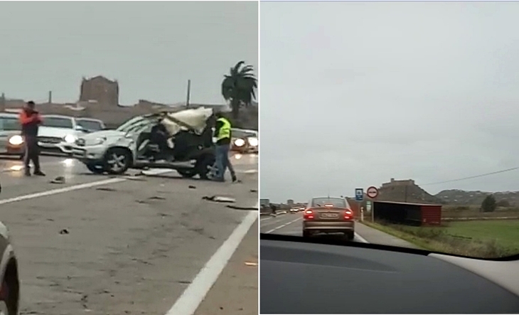 Imágenes del grave accidente causado por el viento en Medellín (BA)