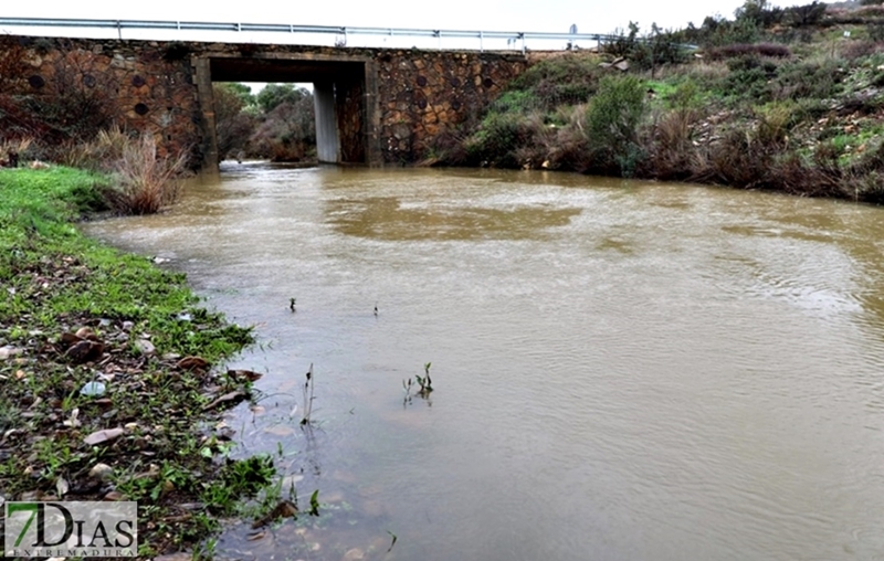 Los arroyos y ríos de Sierra de San Pedro también bajan con fuerza