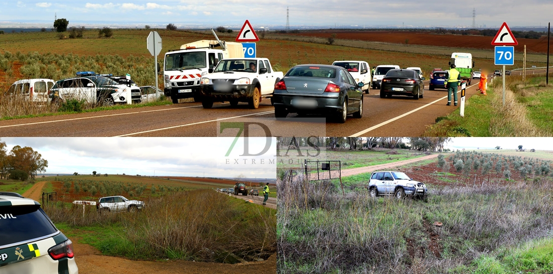 Accidente de tráfico en la carretera de Olivenza