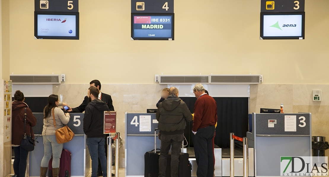 Nuevo retraso en el vuelo Madrid-Badajoz