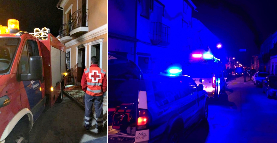 Dos heridos en un incendio de vivienda en Oliva de la Frontera (BA)