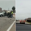Imágenes del grave accidente causado por el viento en Medellín (BA)