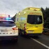 Accidente entre un camión y un coche en la autovía A5