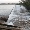 La crecida del Gévora hace aumentar el caudal del Guadiana