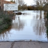 La crecida del Gévora hace aumentar el caudal del Guadiana