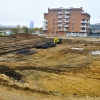 Así evoluciona la construcción de la piscina en la margen derecha del Guadiana