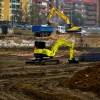 Así evoluciona la construcción de la piscina en la margen derecha del Guadiana