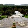 Los arroyos y ríos de Sierra de San Pedro también bajan con fuerza