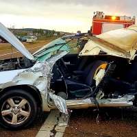 Imágenes del grave accidente causado por el viento en Medellín (BA)