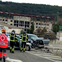 Cinco heridos en un accidente en Jerez de los Caballeros