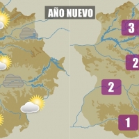 Temperaturas mínimas bajas para el Año Nuevo en Extremadura