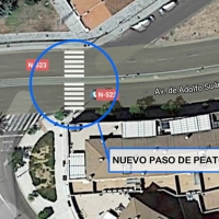 BA propone hacer un nuevo paso de peatones en la avenida Adolfo Suarez