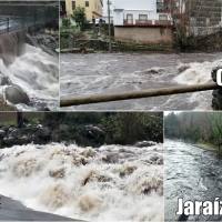 Algunos ríos del norte extremeño comienzan a desbordarse