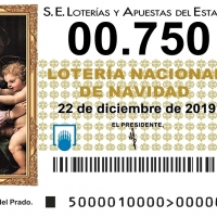 El 00.750 es el tercer premio del Sorteo de Navidad 2019