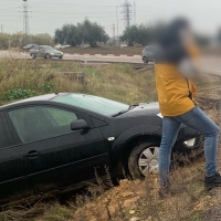 Herida una mujer en un accidente de tráfico en Badajoz