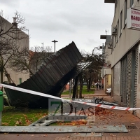 GALERÍA - La Borrasca ELSA hace estragos en la capital pacense