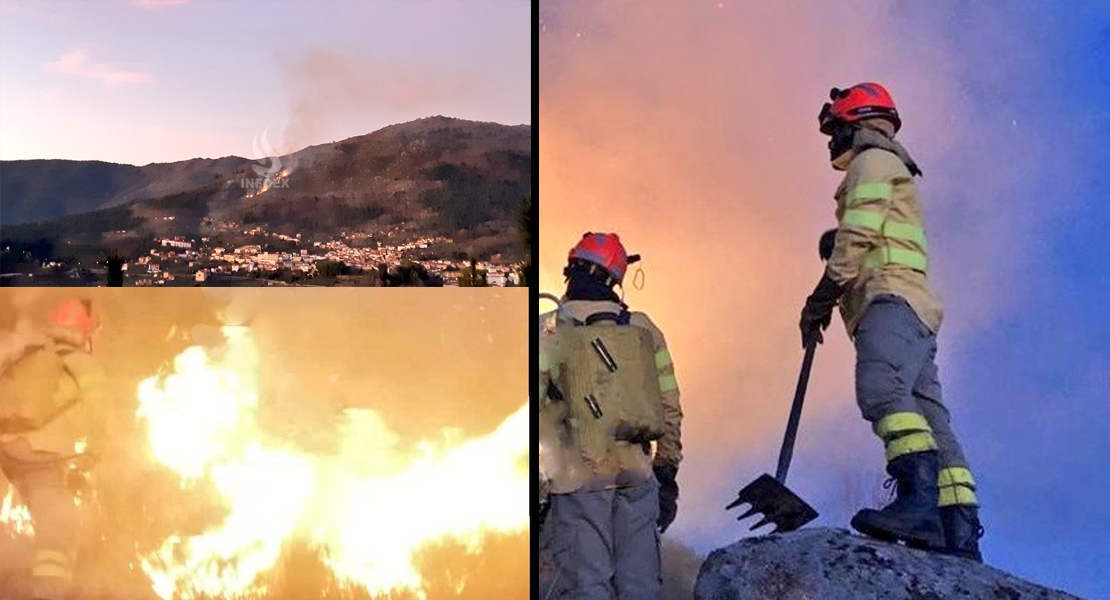 Los bomberos forestales sofocan un incendio en la provincia de Cáceres