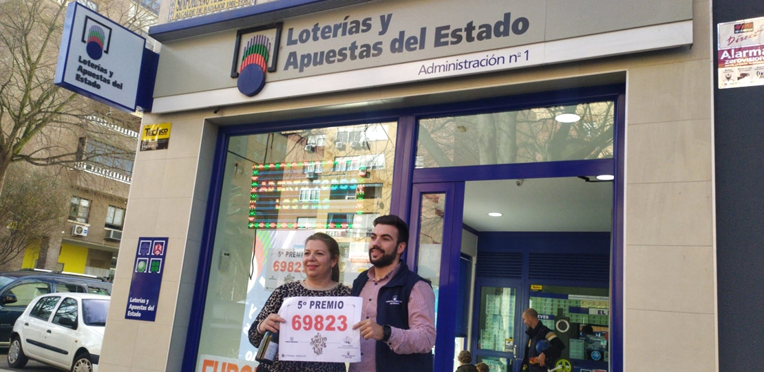 La Admon. Nº1 de Sinforiano Madroñero vende parte de un quinto