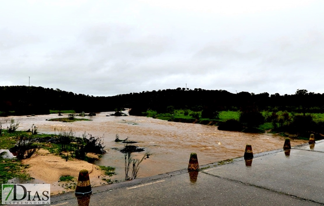 Los arroyos y ríos de Sierra de San Pedro también bajan con fuerza