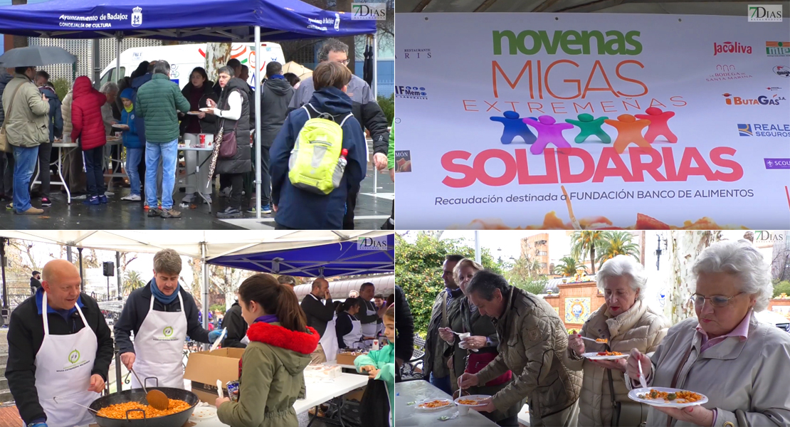 La lluvia no impide el gran éxito de las IX Migas Solidarias