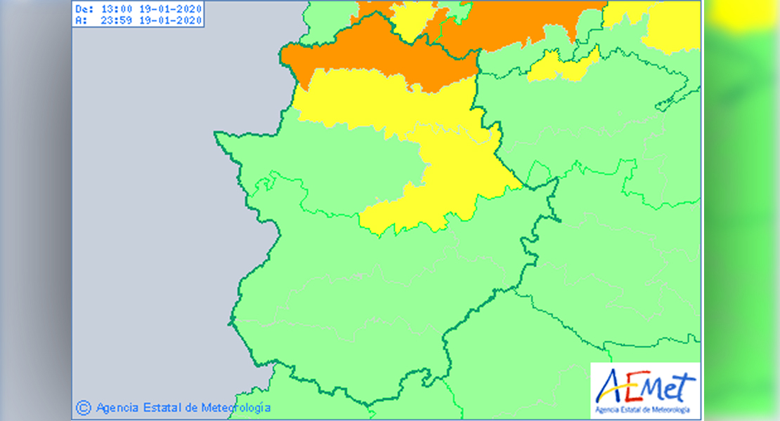 El 112 amplía la alerta amarilla por vientos en tres zonas de la provincia de Cáceres