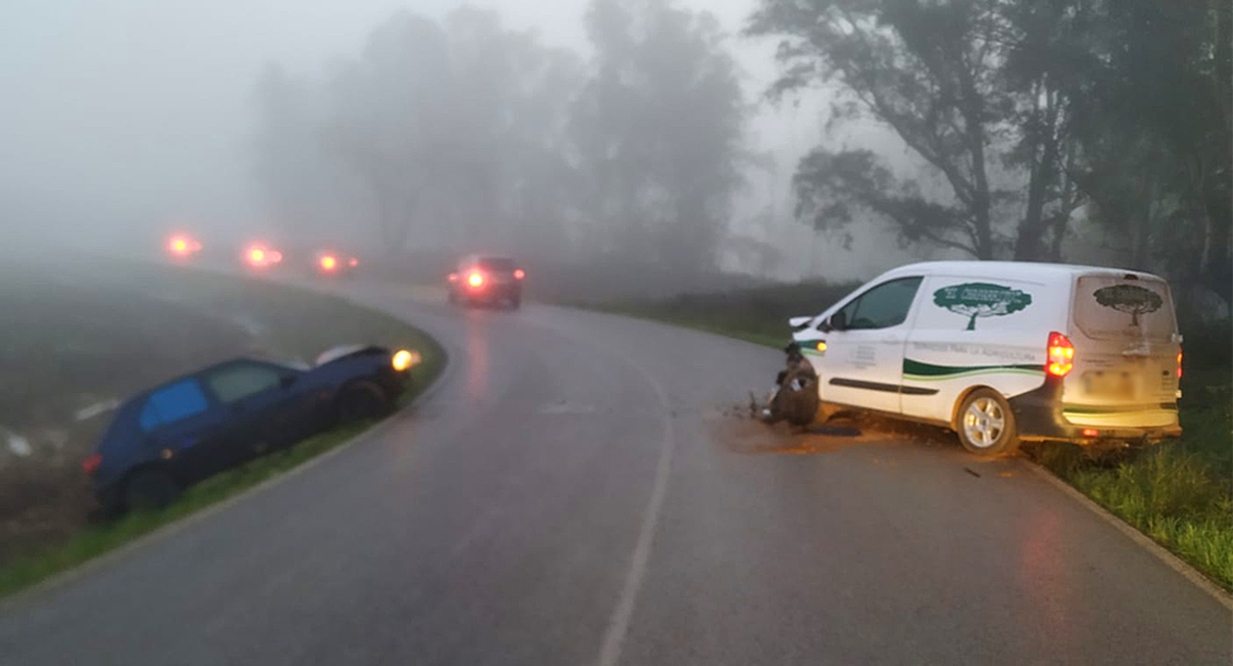 La niebla provoca otro accidente en el Badén de Talavera (BA)
