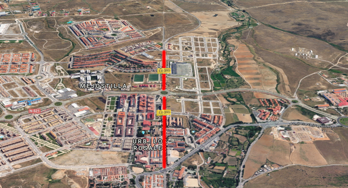 La Junta de Extremadura acondicionará la travesía EX-390 en la avenida Héroes de Baler de Cáceres