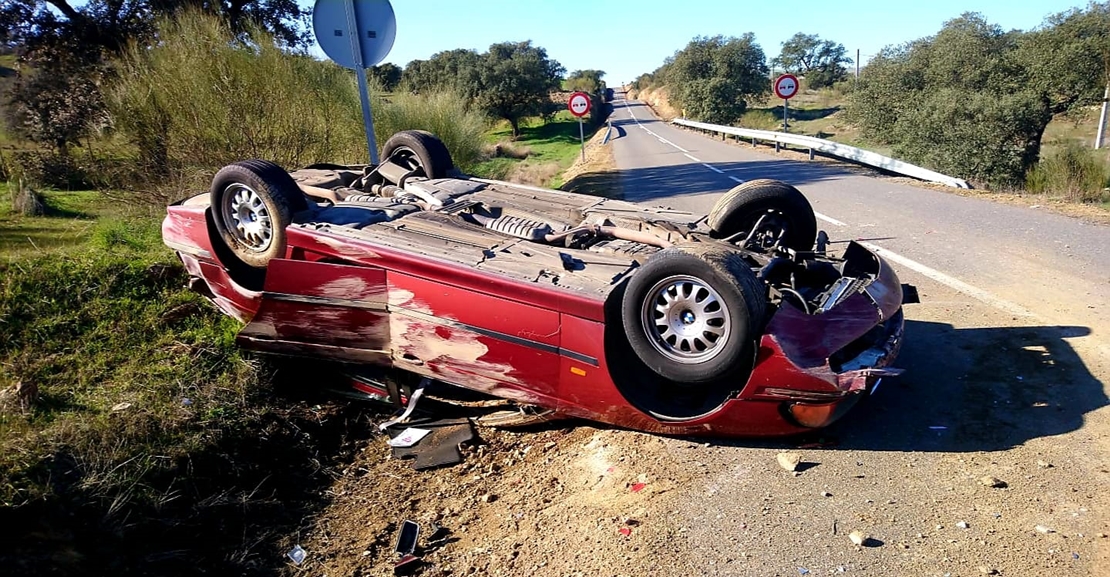 Un herido (-grave) en accidente en la carretera BA-017