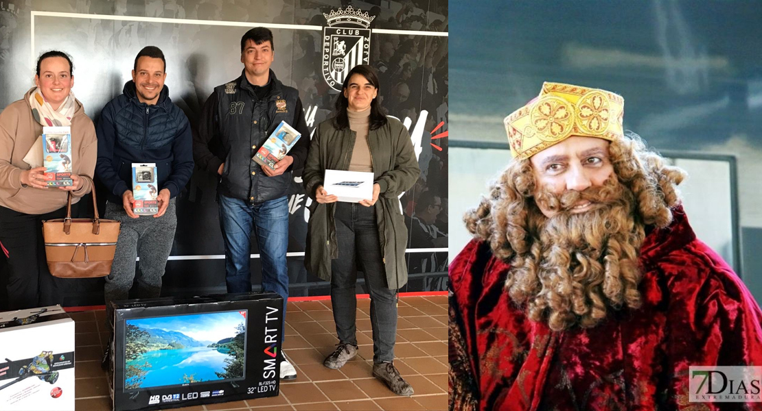 El CD. Badajoz reparte televisiones, patinetes eléctricos y tablets en la Cabalgata de los Reyes Magos