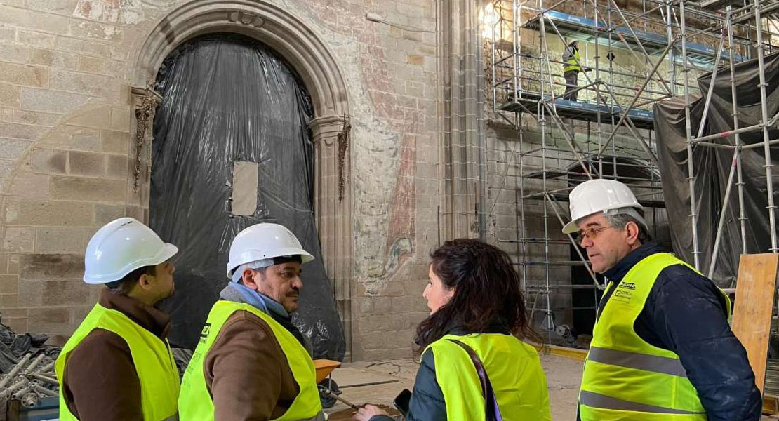 Continúan las obras de rehabilitación de la catedral de Coria