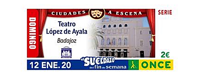 El Teatro López de Ayala sube el telón al cupón de la ONCE