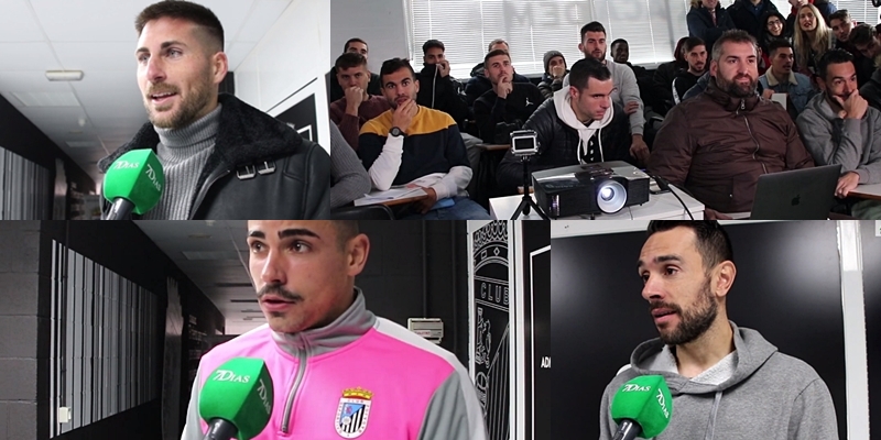 Reacciones de los jugadores del CD.Badajoz tras conocer a su rival en la Copa del Rey