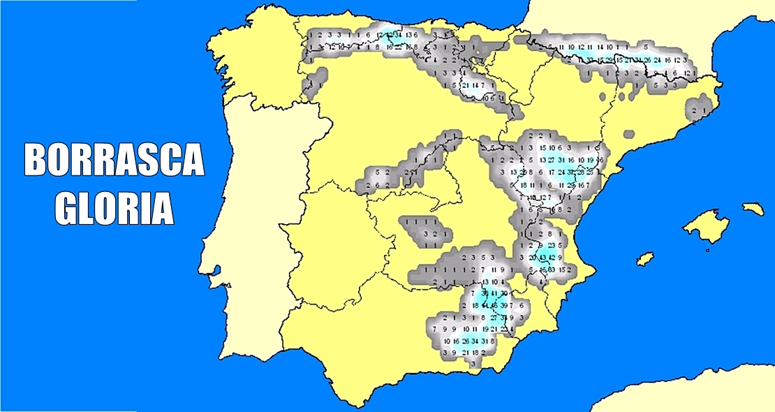 Aviso especial AEMET: Primer temporal invernal llamado ‘Gloria’