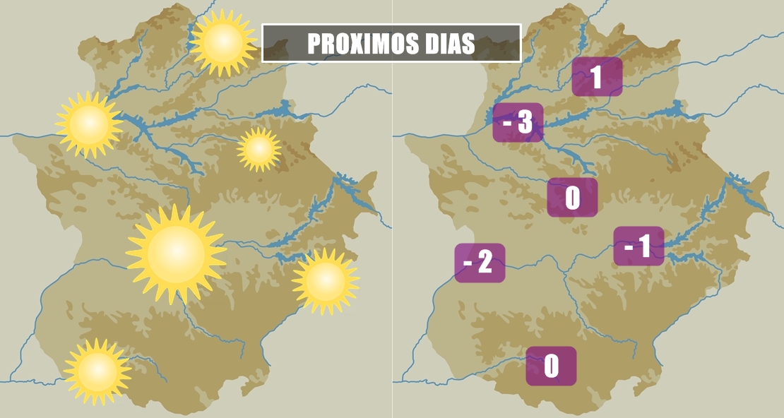 Temperaturas bajo cero a partir del sábado en Extremadura