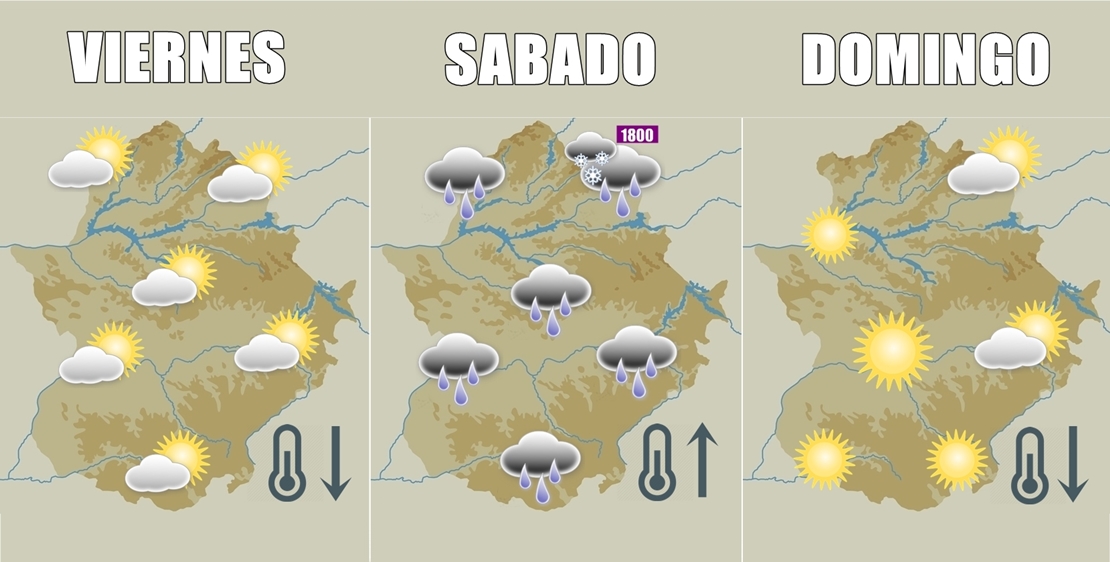 Así viene el fin de semana en Extremadura