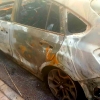 GALERÍA - Así ha quedado el coche calcinado en San Roque (Badajoz)