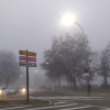 La niebla invade la ciudad pacense