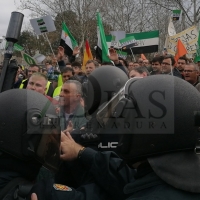 19 heridos leves en la manifestación de Don Benito, 16 de ellos policías