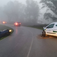 La niebla provoca otro accidente en el Badén de Talavera (BA)