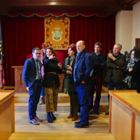 El presidente de la Diputación visita las actuaciones ejecutadas con el Plan Dinamiza en Fregenal