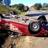 Un herido (-grave) en accidente en la carretera BA-017