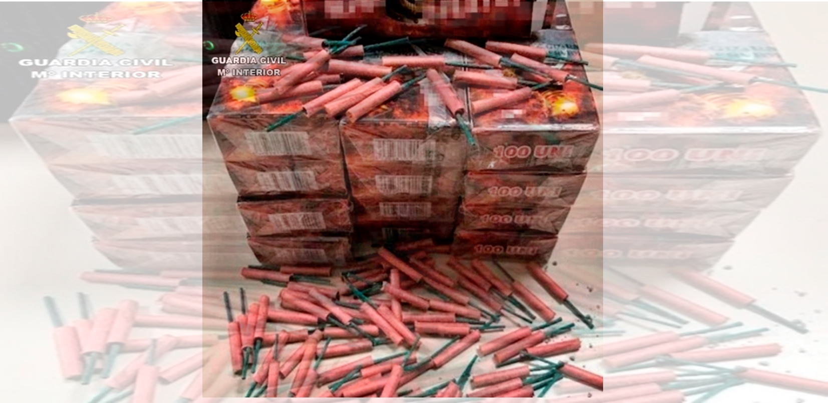 La Guardia Civil interviene más de 500.000 artificios pirotécnicos durante la Navidad