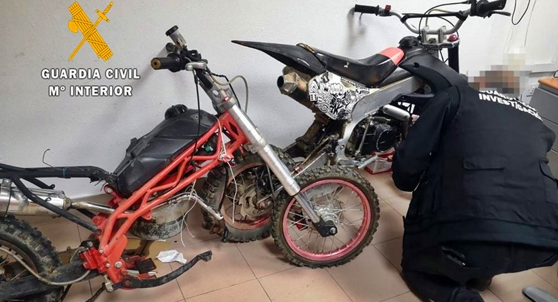 Detenido en Gévora por robar motocicletas, despiezarlas e intentar venderlas por Internet