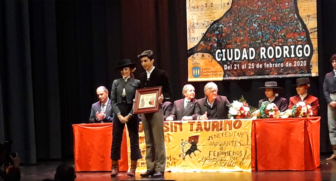 Manuel Perera, de la Escuela Taurina de la Diputación, gana el bolsín de Ciudad Rodrigo