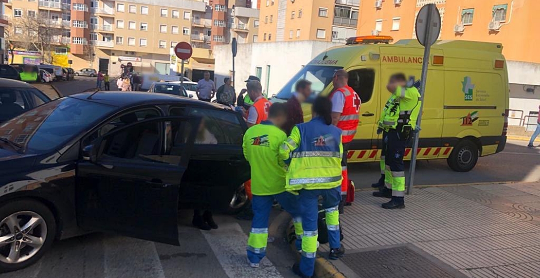 Tres heridos en otra colisión en Badajoz