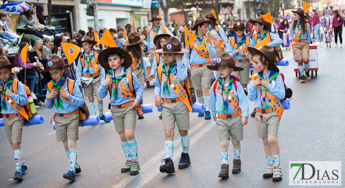 Imágenes grupales del Desfile infantil de comparsas de Badajoz