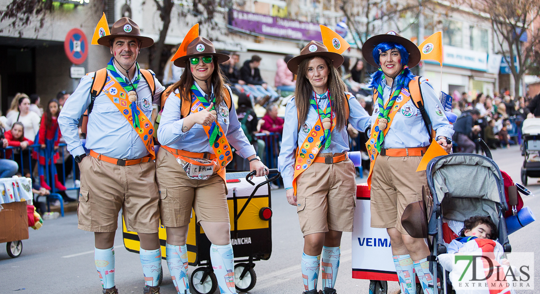 Imágenes grupales del Desfile infantil de comparsas de Badajoz